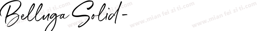 Belluga Solid字体转换